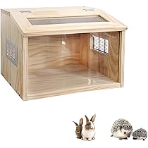 ハムスター等　木製アクリル飼育ケージ 約60cm x 40cm Amazon.co.jp: ハムスター飼育ボックス、ハムスターハウス 木製